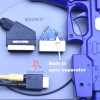 PlayStation 1 PS1 RGB PACKAPUNCH SCART cable + Composite Sync CSYNC cable & Guncon port